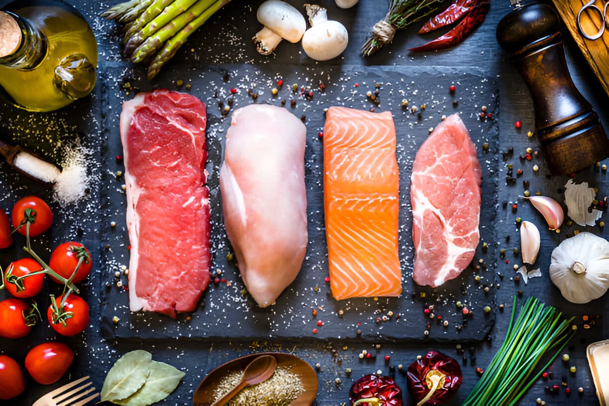 high protein seafood
