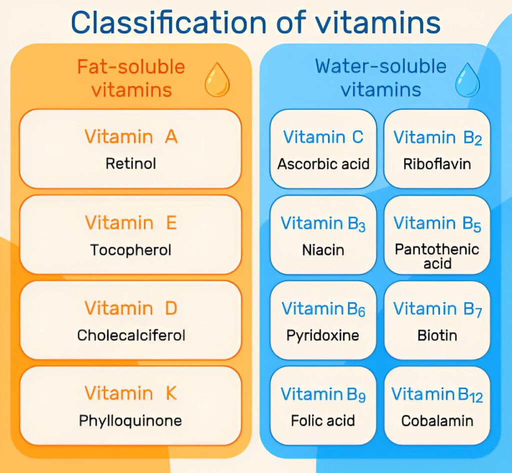 Fat-Soluble vs. Water-Soluble Vitamins